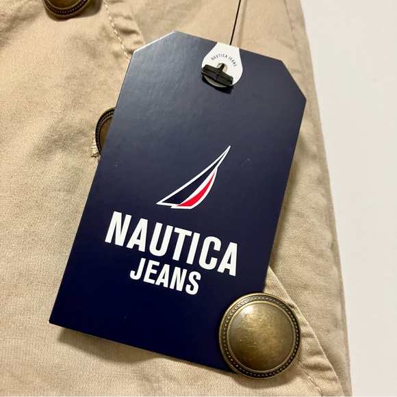 Nautica Jeans Women’s Wide Leg Khaki Coronado Beach Sailor Pants - Size 6 NWT - Picture 13 of 16
